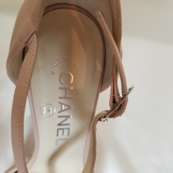CHANEL Sandals size 5.5 light pink - Picture 9 of 9